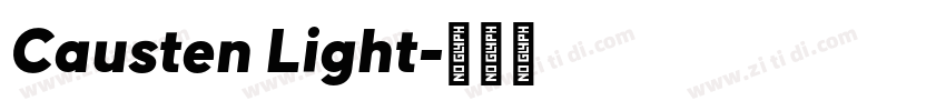 Causten Light字体转换